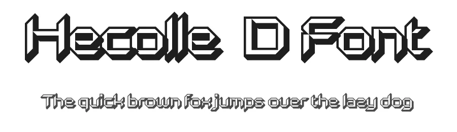 Hecolle 3D Font by craftsupplyco — Display Font