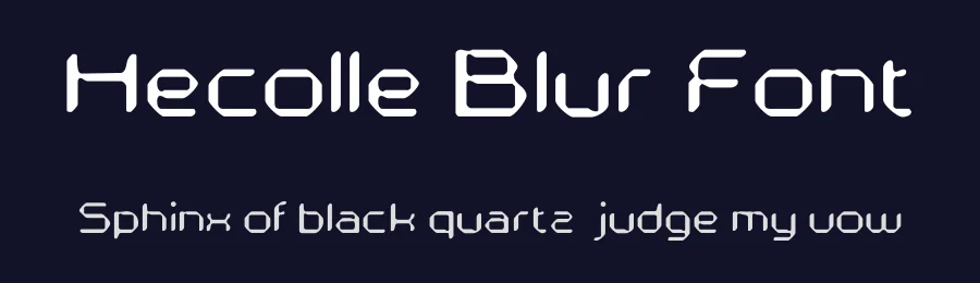 Hecolle Blur Font by craftsupplyco — Display Font — thumbnail 2