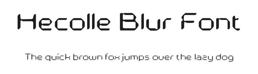Hecolle Blur Font by craftsupplyco — Display Font