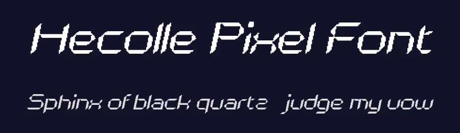 Hecolle Pixel Font by craftsupplyco — Display Font — thumbnail 2