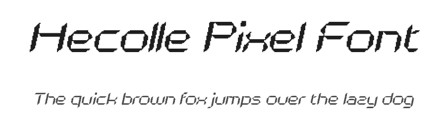 Hecolle Pixel Font by craftsupplyco — Display Font