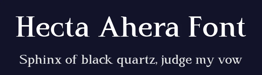 Hecta Ahera Font by rvandtype — Display Font — thumbnail 2