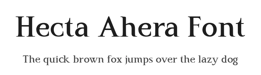 Hecta Ahera Font by rvandtype — Display Font