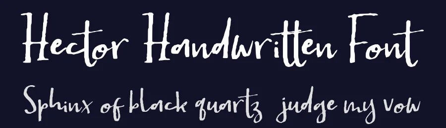 Hector Handwritten Font by awan studio — Script Handwritten Font — thumbnail 2