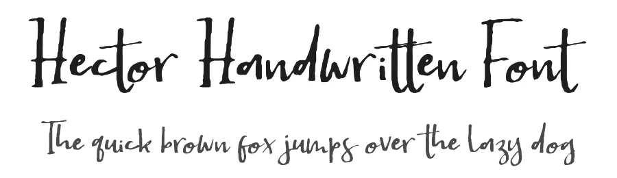 Hector Handwritten Font by awan studio — Script Handwritten Font