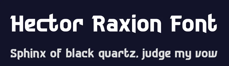 Hector Raxion Font by timelesstype.co — Display Font — thumbnail 2