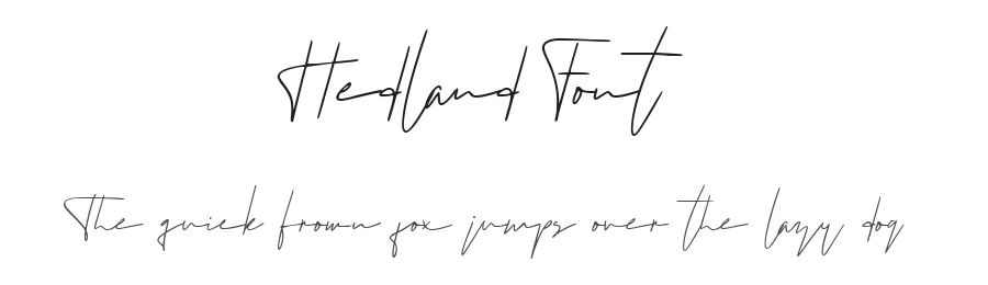 Hedland Font by fathype — Script Handwritten Font