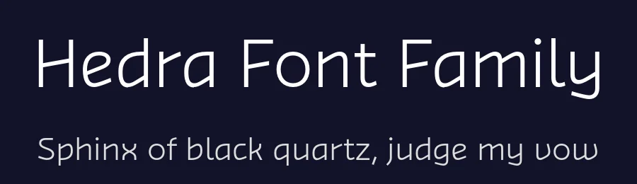 Hedra Font Family by Sijya Gupta — Sans Serif Font — thumbnail 2