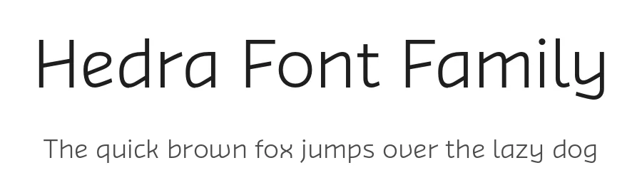 Hedra Font Family by Sijya Gupta β Sans Serif Font