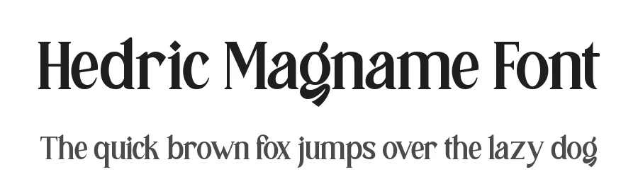 Hedric Magname Font by ikhsartype โ Display Font