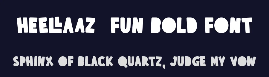 Heellaaz – Fun Bold Font by Almarkha Type — Decorative Font — thumbnail 2