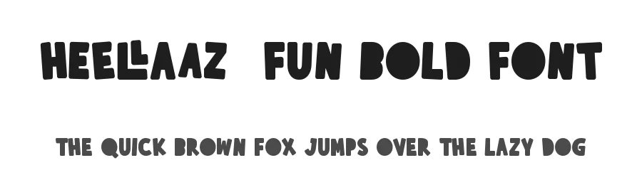 Heellaaz – Fun Bold Font by Almarkha Type — Decorative Font
