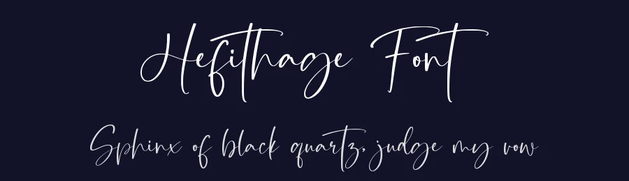 Hefithage Font by qwrtype — Script Handwritten Font — thumbnail 2