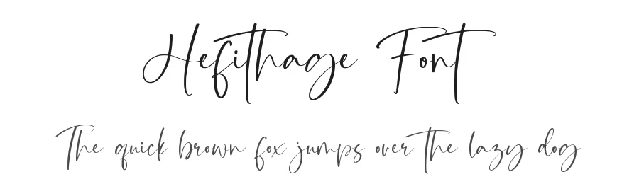 Hefithage Font by qwrtype — Script Handwritten Font