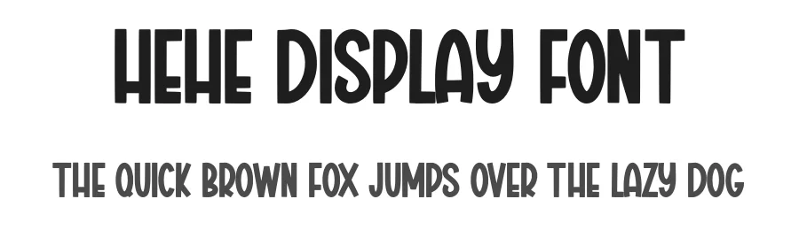Hehe Display Font by Minimalist Eyes — Display Font