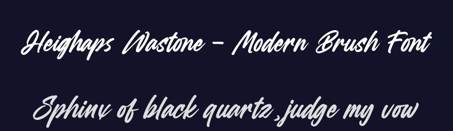 Heighaps Wastone – Modern Brush Font by letterenastudios — Script Handwritten Font — thumbnail 2