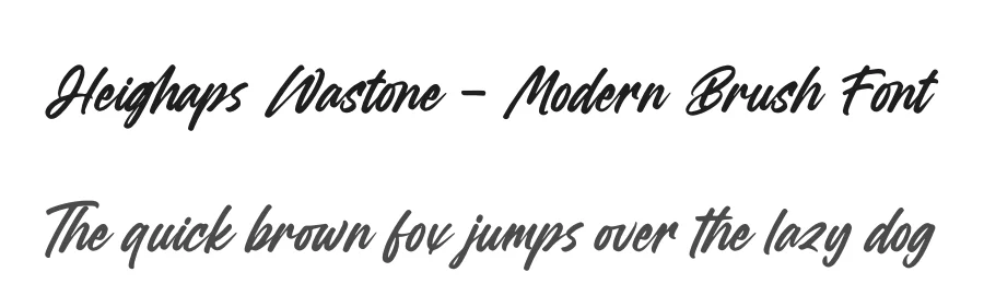 Heighaps Wastone – Modern Brush Font by letterenastudios — Script Handwritten Font