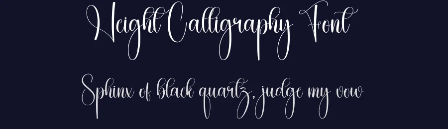 Height Calligraphy Font by creativeletter — Script Handwritten Font — thumbnail 2