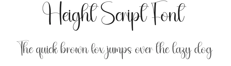 Height Script Font by creativeletter — Script Handwritten Font