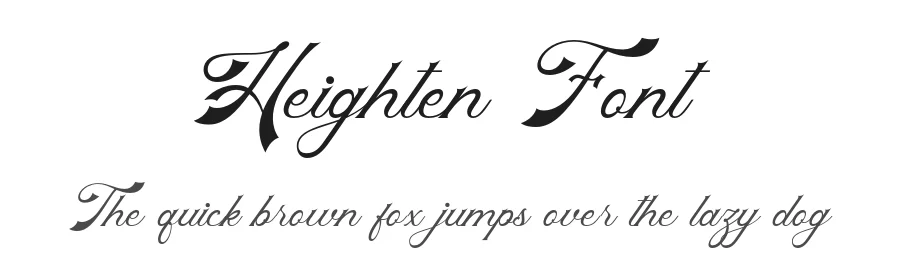 Heighten Font by Arendxstudio — Script Handwritten Font
