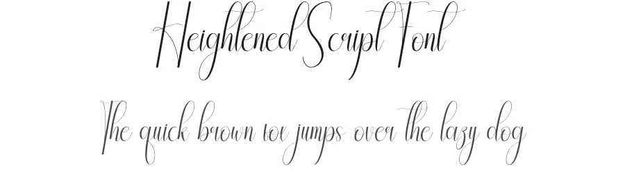 Heightened Script Font by creativeletter — Script Handwritten Font