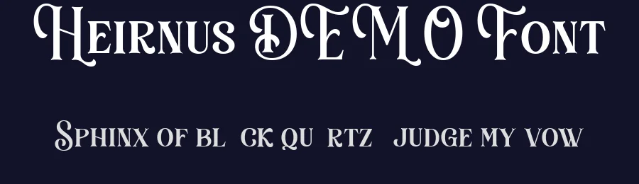 Heirnus DEMO Font by Say Studio — Display Font — thumbnail 2