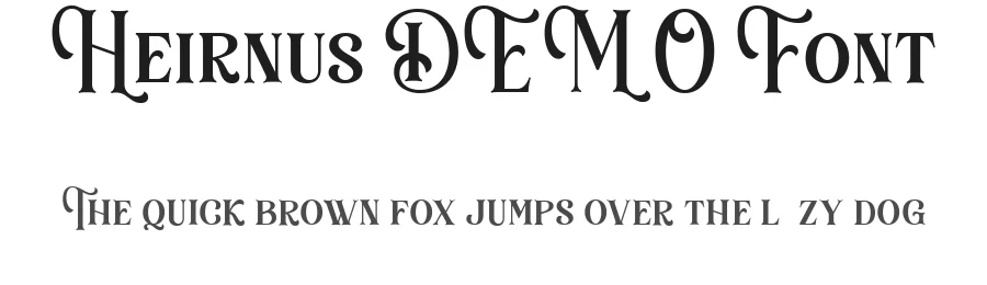 Heirnus DEMO Font by Say Studio — Display Font