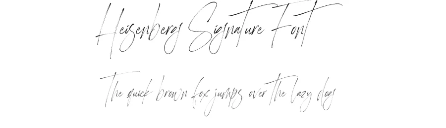 Heisenberg Signature Font by Letteralle Studio — Script Handwritten Font