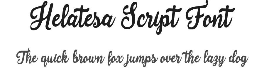 Helatesa Script Font by akbartype — Script Handwritten Font