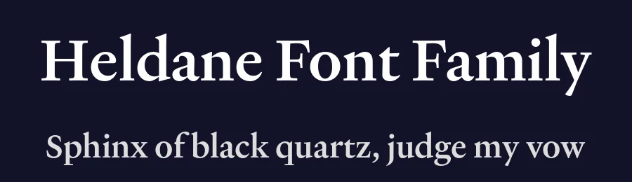Heldane Font Family by Klim Type Foundry — Serif Font — thumbnail 2