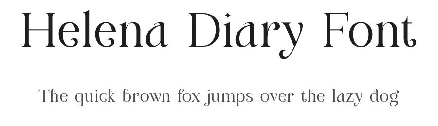 Helena Diary Font by Rantautype — Serif Font