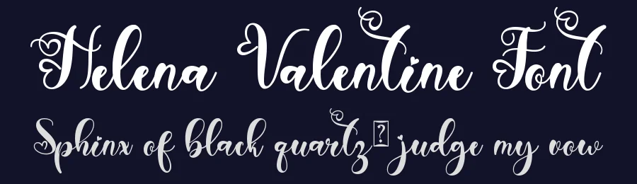 Helena Valentine Font by Yoga Letter — Script Handwritten Font — thumbnail 2
