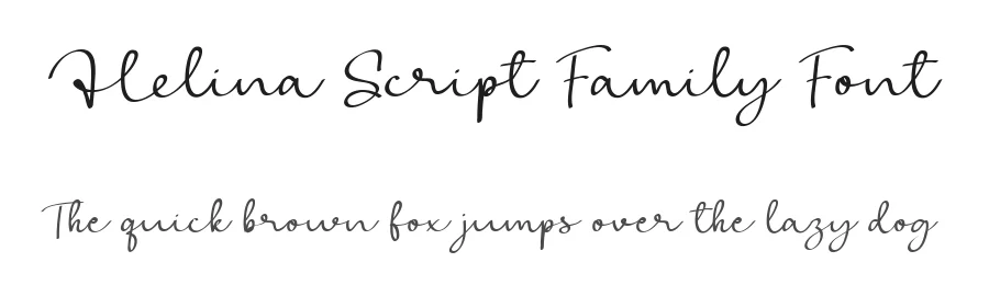 Helina Script Family Font by Balevgraph Studio — Script Handwritten Font