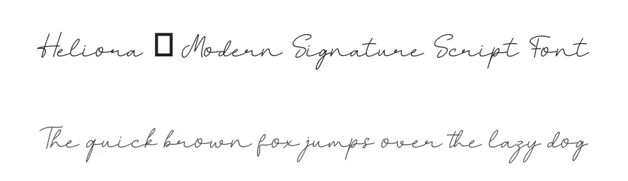 Heliora – Modern Signature Script Font by Funtype — Serif Font