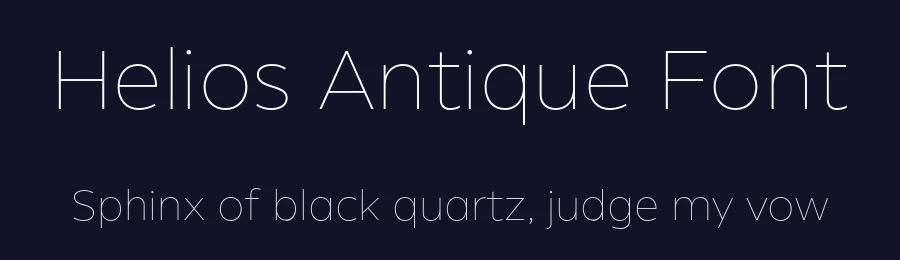 Helios Antique Font by W Type Foundry — Sans Serif Font — thumbnail 2