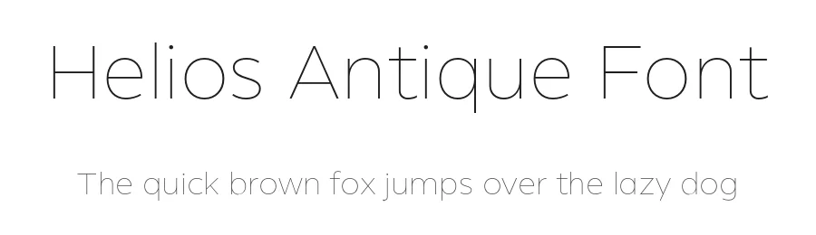 Helios Antique Font by W Type Foundry — Sans Serif Font