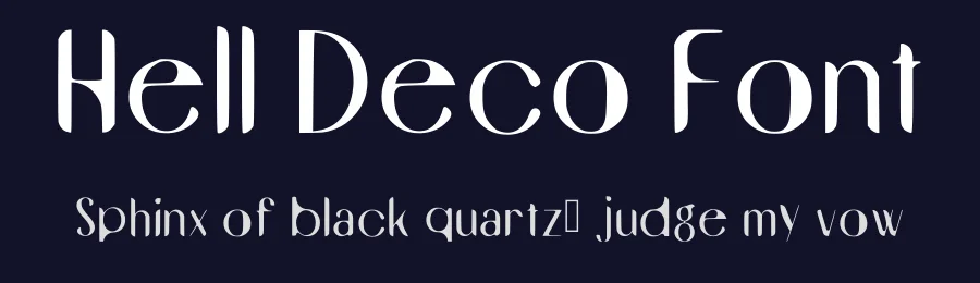 Hell Deco Font by Diego Luján — Sans Serif Font — thumbnail 2