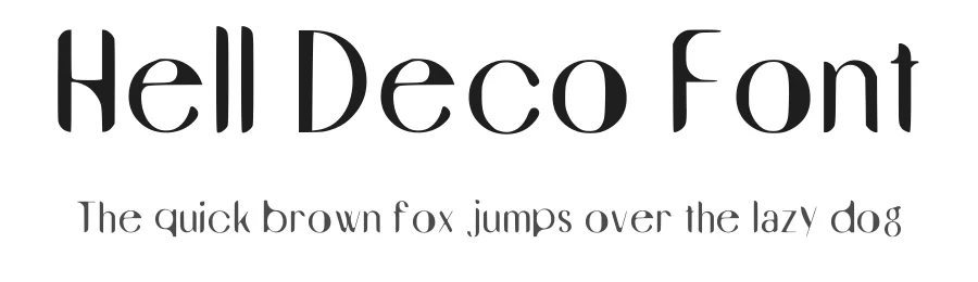 Hell Deco Font by Diego Luján — Sans Serif Font