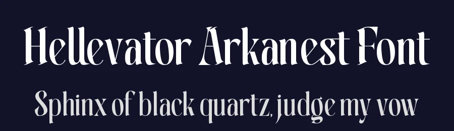 Hellevator Arkanest Font by timelesstype.co — Serif Font — thumbnail 2