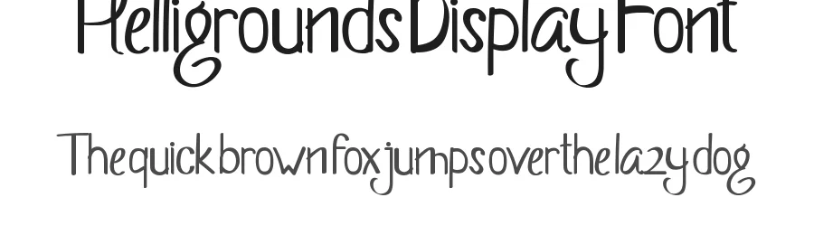Helligrounds Display Font by inermediaSTUDIO — Display Font