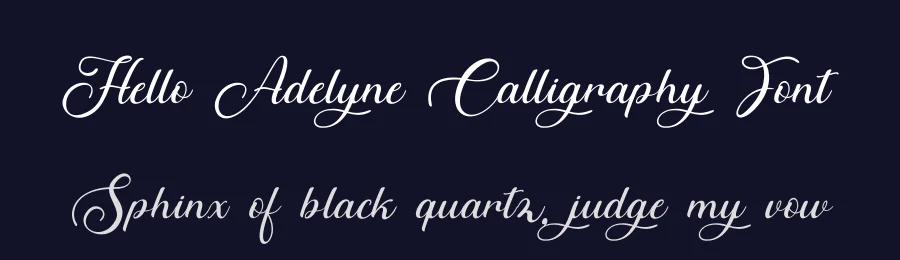 Hello Adelyne Calligraphy Font by Rantautype — Script Handwritten Font — thumbnail 2