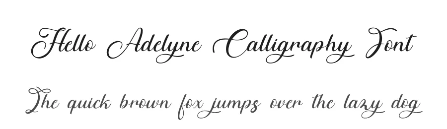 Hello Adelyne Calligraphy Font by Rantautype — Script Handwritten Font