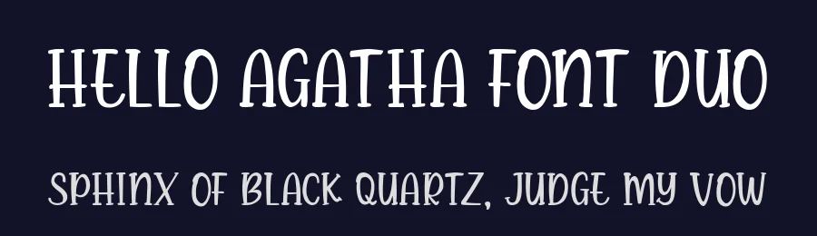 Hello Agatha Font Duo by zeenesia studio — Serif Font — thumbnail 2