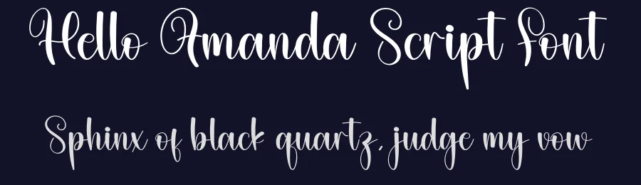 Hello Amanda Script Font by creativeletter — Script Handwritten Font — thumbnail 2