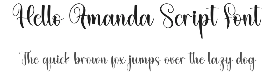 Hello Amanda Script Font by creativeletter — Script Handwritten Font