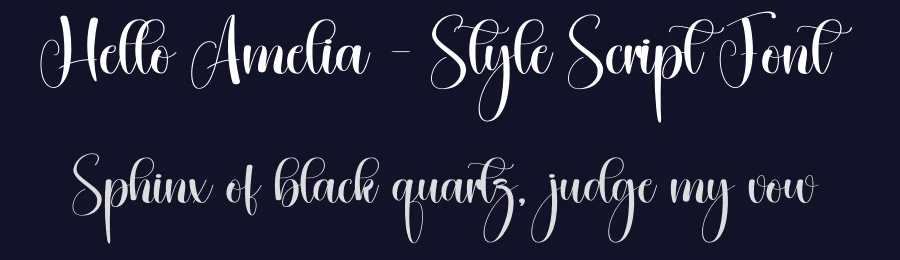 Hello Amelia – Style Script Font by creativeletter — Script Handwritten Font — thumbnail 2