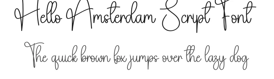 Hello Amsterdam Script Font by creativeletter — Script Handwritten Font