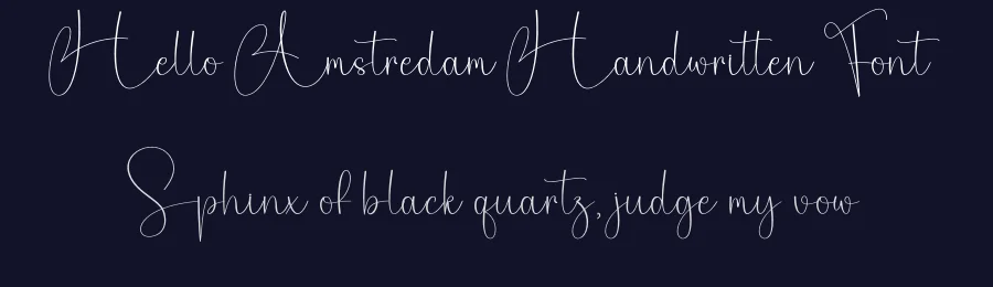 Hello Amstredam Handwritten Font by creativeletter — Script Handwritten Font — thumbnail 2