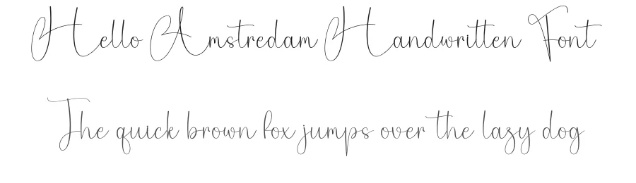 Hello Amstredam Handwritten Font by creativeletter — Script Handwritten Font