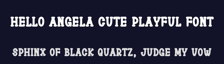 Hello Angela Cute Playful Font by andikastudio — Display Font — thumbnail 2